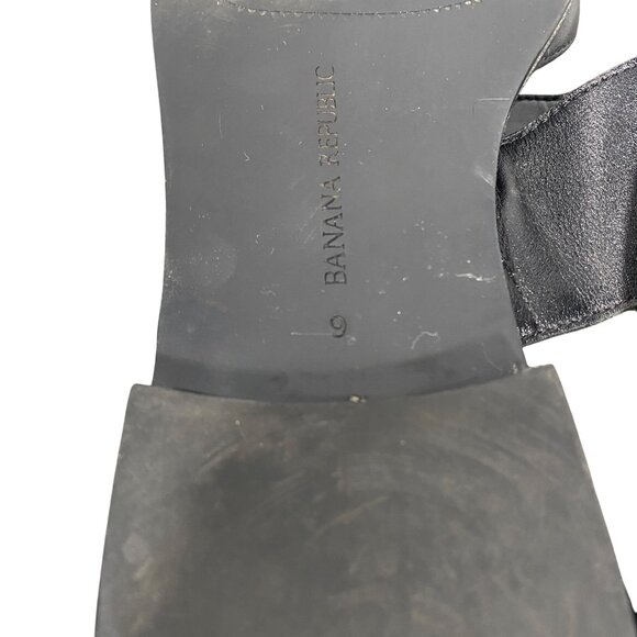 Banana Republic Elegant Black Slide Sandals - Picture 10 of 11